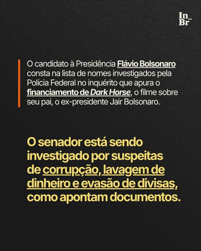 Flávio investigado por suspeitas de corrupção