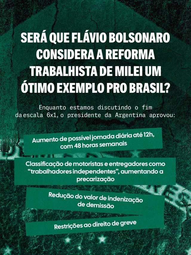 Flávio quer copiar o modelo de Milei