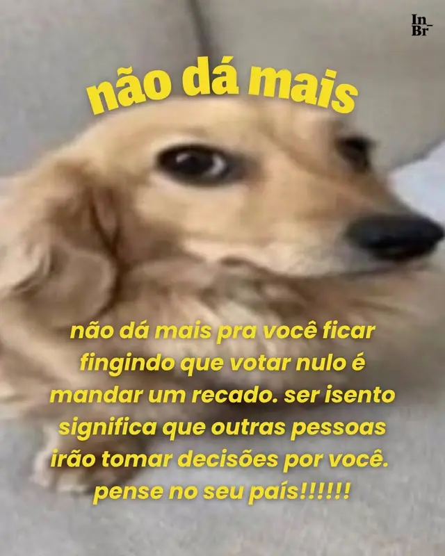 Não dá mais!